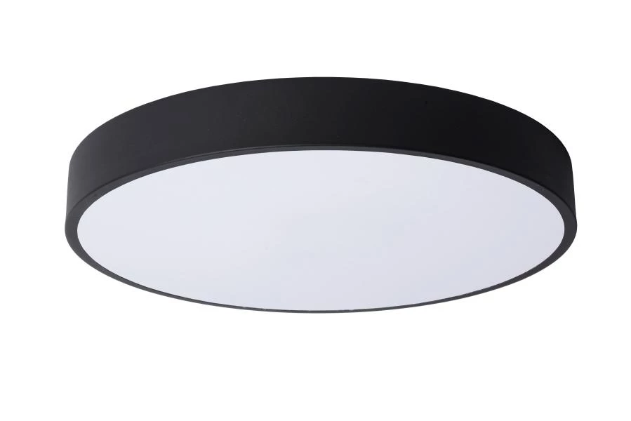 Lucide UNAR - Flush ceiling light - Ø 39,5 cm - LED Dim. - 1x24W 2700K - 3 StepDim - Black - off